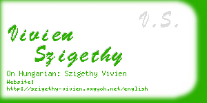 vivien szigethy business card